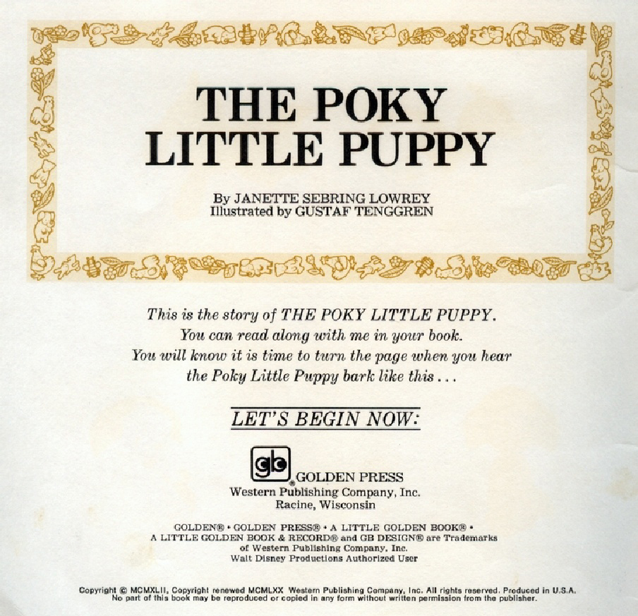The Poky Little Puppy (02),绘本,绘本故事,绘本阅读,故事书,童书,图画书,课外阅读